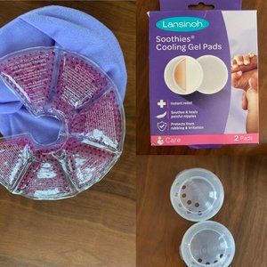 Breastfeeding/Nursing Accessories - Icepacks, Cooling Gel Pads, Nipple Shells